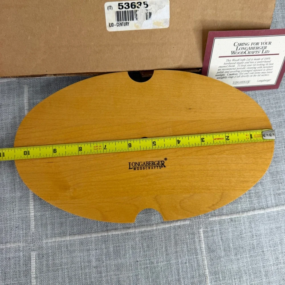 Longaberger 2000 Century Celebrations Basket Woodcrafts Lid Star Knob #53635